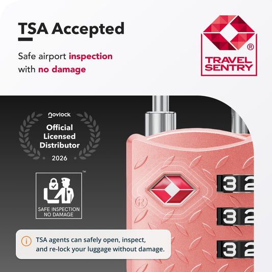 TSA Padlock for Suitcases, TSA Approved Luggage Locks for Travel