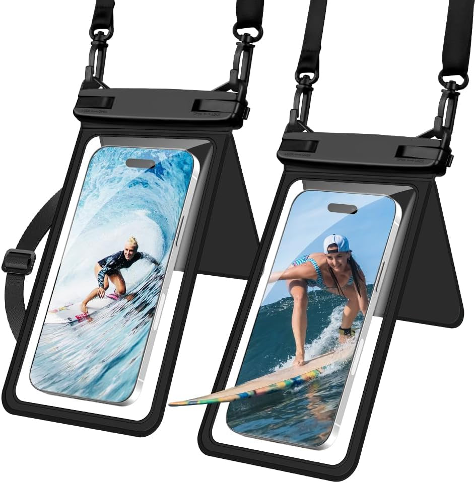 Waterproof Phone Pouch, 2 Pack Large Phone Waterproof Phone Case