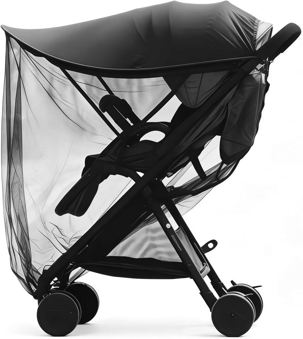 Pram Sun Shade Cover Baby Sunshade UPF 50 + Adjustable Sun Shade Canopy Breathable Pram Sun Shade for Pushchair Stroller Buggy Pram