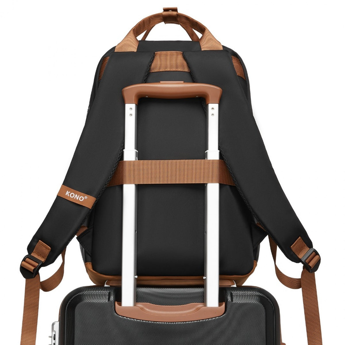 Kono Casual Contemporary Backpack with Laptop Sleeve & Padded Straps for Daily