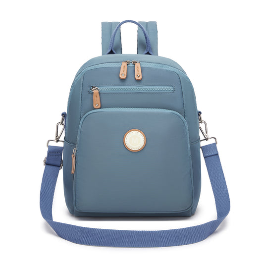 Miss Lulu Women's Backpack, Water-Resistant Nylon Convertible Shoulder and