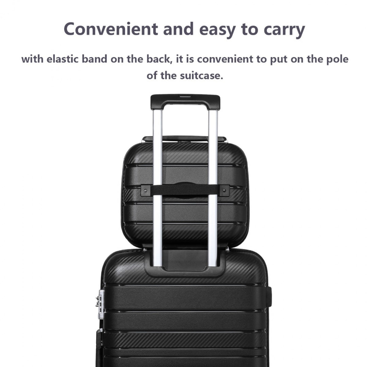 Kono Multi Texture Hard Shell PP Vanity Case- Classic Collection