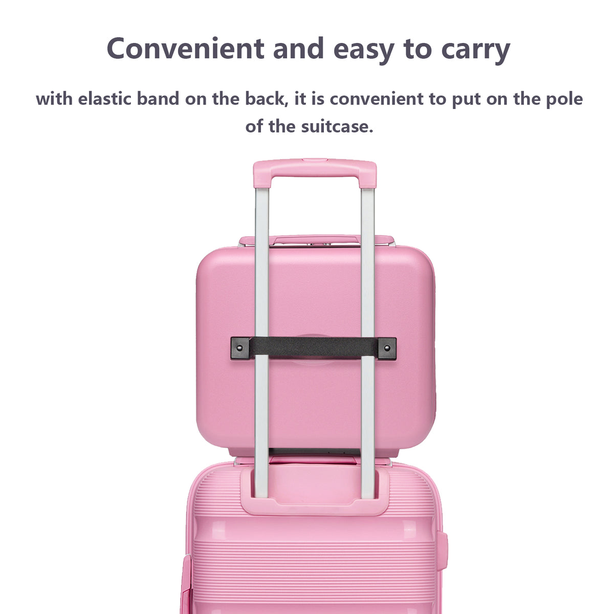 Kono PP Hardshell Lightweight Vanity Case for Travel & Daily Use