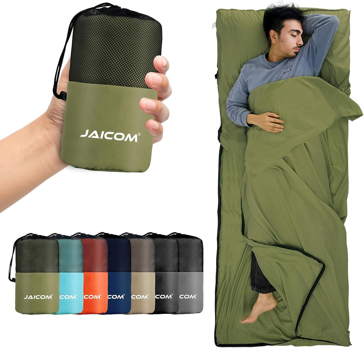 Sleeping Bag Liner, Ultralight Travel Sheets, Soft & Portable