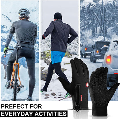 Winter Thermal Gloves for Cycling Bike Riding Driving Golf Netball Touchscreen Windproof Anti-Slip Warm Handwear Men Women Ladies Gloves for Outdoor Sport Daily Work Running Fishing Walking Climbing