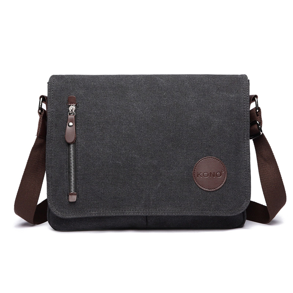 Kono RFID-Blocking Retro Style Canvas Cross Body Messenger Bag