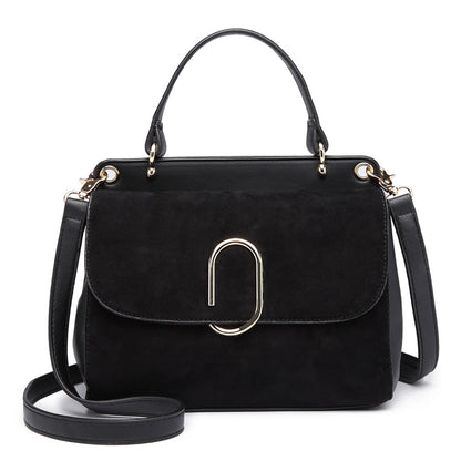 Kono Miss Lulu Stylish Ladies Leather Handbag Shoulder Bag Black
