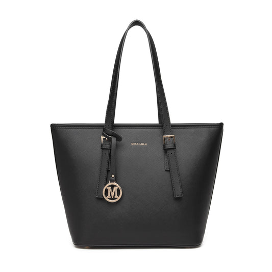 Miss Lulu Minimalist Tote Handbag Structured