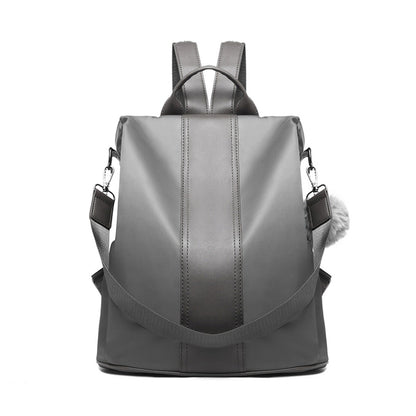 Miss Lulu Two Way Backpack Shoulder Bag with Pom Pom Pendant