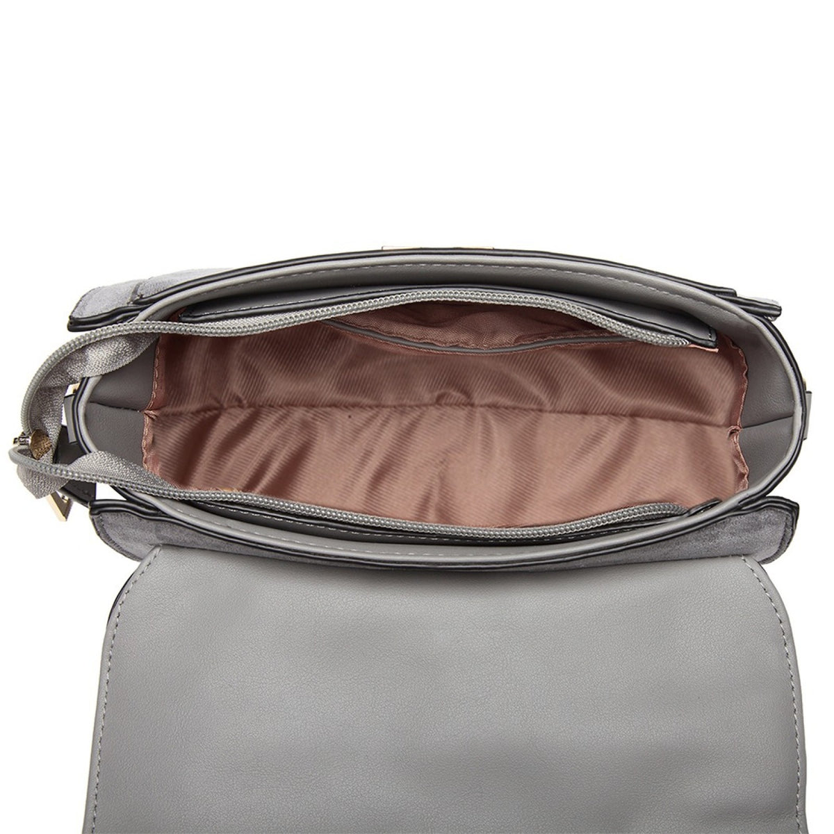 Miss Lulu Matte PU Leather Midi Handbag Cross Body Bag