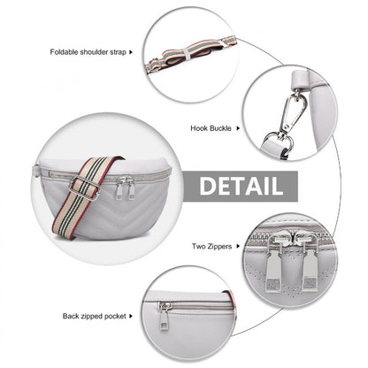 Miss Lulu Wide Strap Bum Bag Lightweight Adjustable Waist Bag
