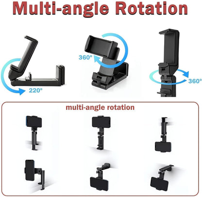 Airplane Phone Holder Adjustable 360 Degree Rotation Phone Stand for Plane