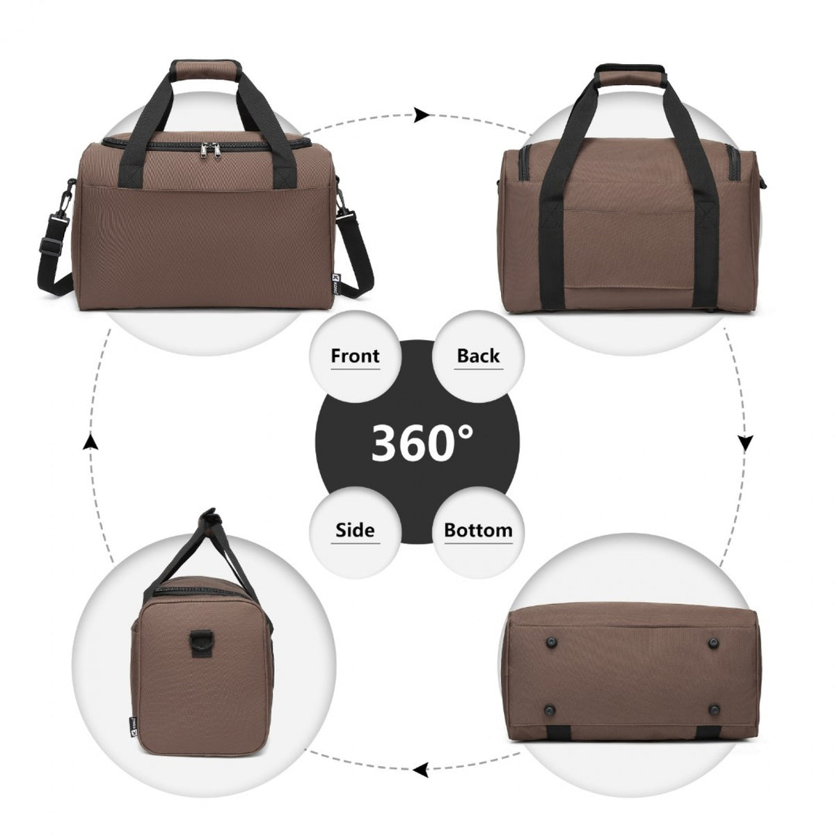Kono Structured Travel Duffle Bag