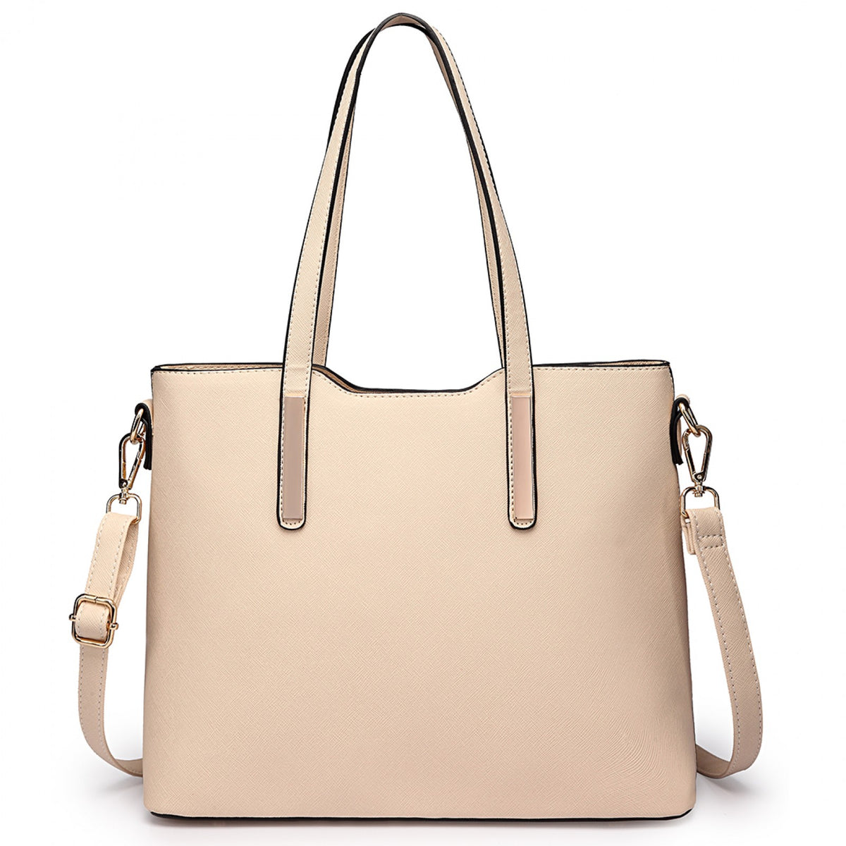 Miss Lulu Three Piece Tote Shoulder Bag And Clutch