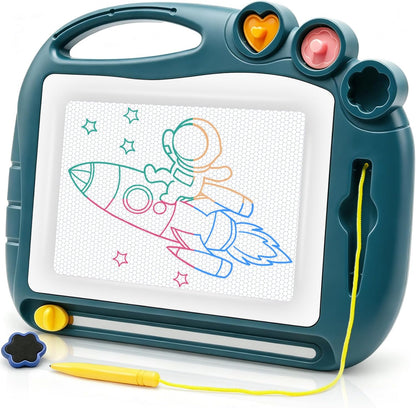 Magnetic Drawing Board Travel Size, Erasable Doodle Sketching Writing Board Pad Travel Games for Kids in Car, Early Education Learning Skill Development Toys for Girls Age 3 4 5 Year Old