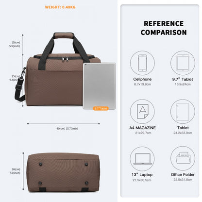 Kono Structured Travel Duffle Bag