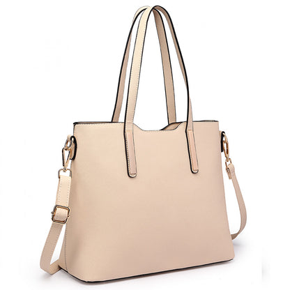 Miss Lulu Three Piece Tote Shoulder Bag And Clutch