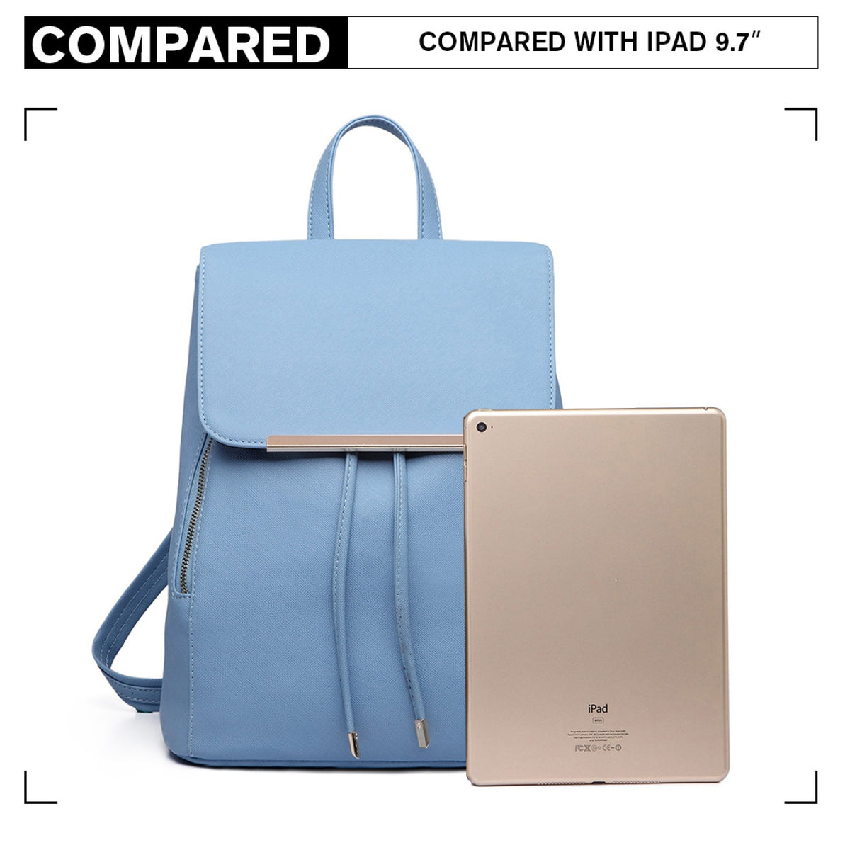 Miss Lulu Faux Leather Stylish Fashion Backpack
