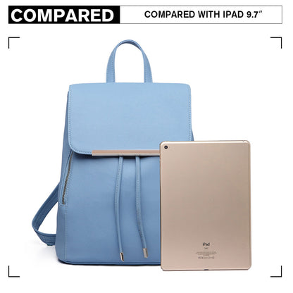 Miss Lulu Faux Leather Stylish Fashion Backpack