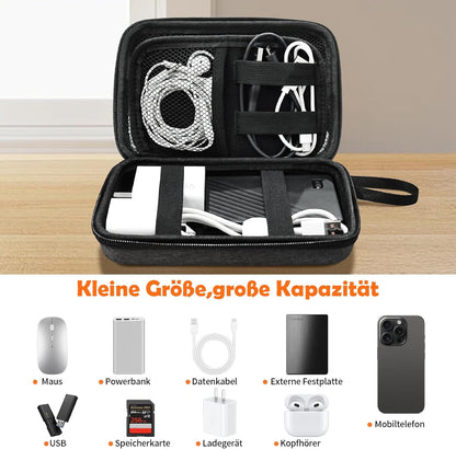 Portable Cable Organiser Bag - with 4 Buckles