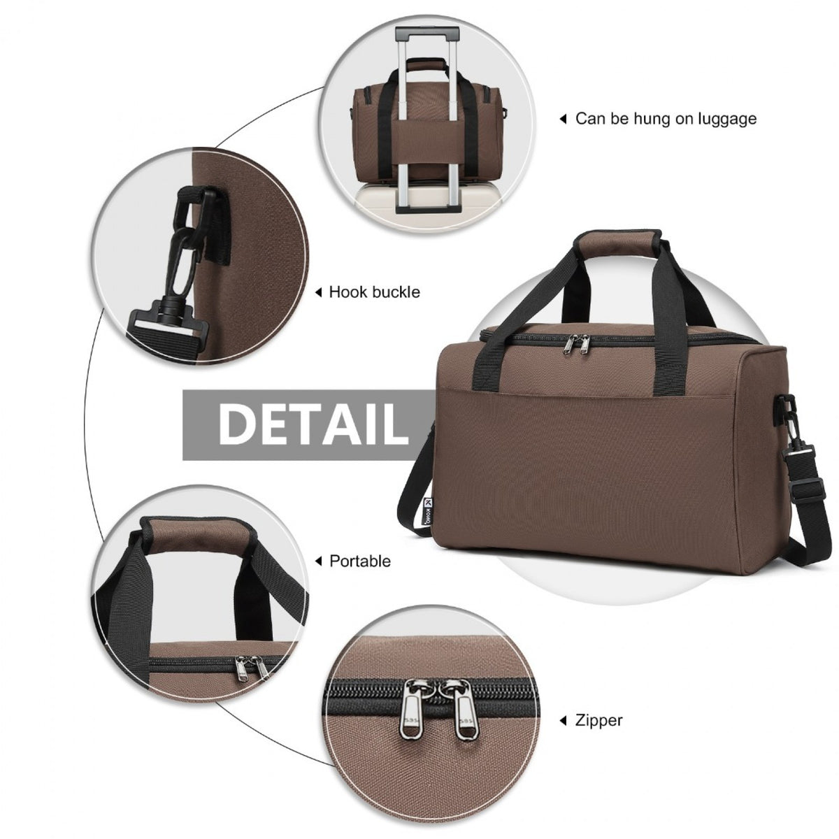 Kono Structured Travel Duffle Bag