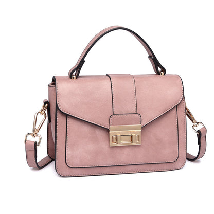 Miss Lulu Leather Look Midi Handbag