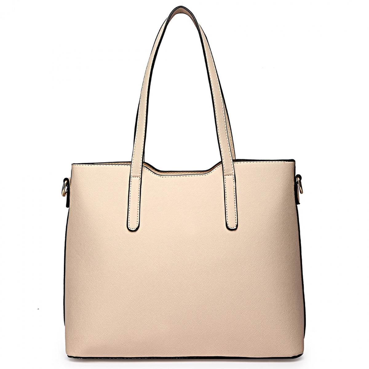 Miss Lulu Three Piece Tote Shoulder Bag And Clutch