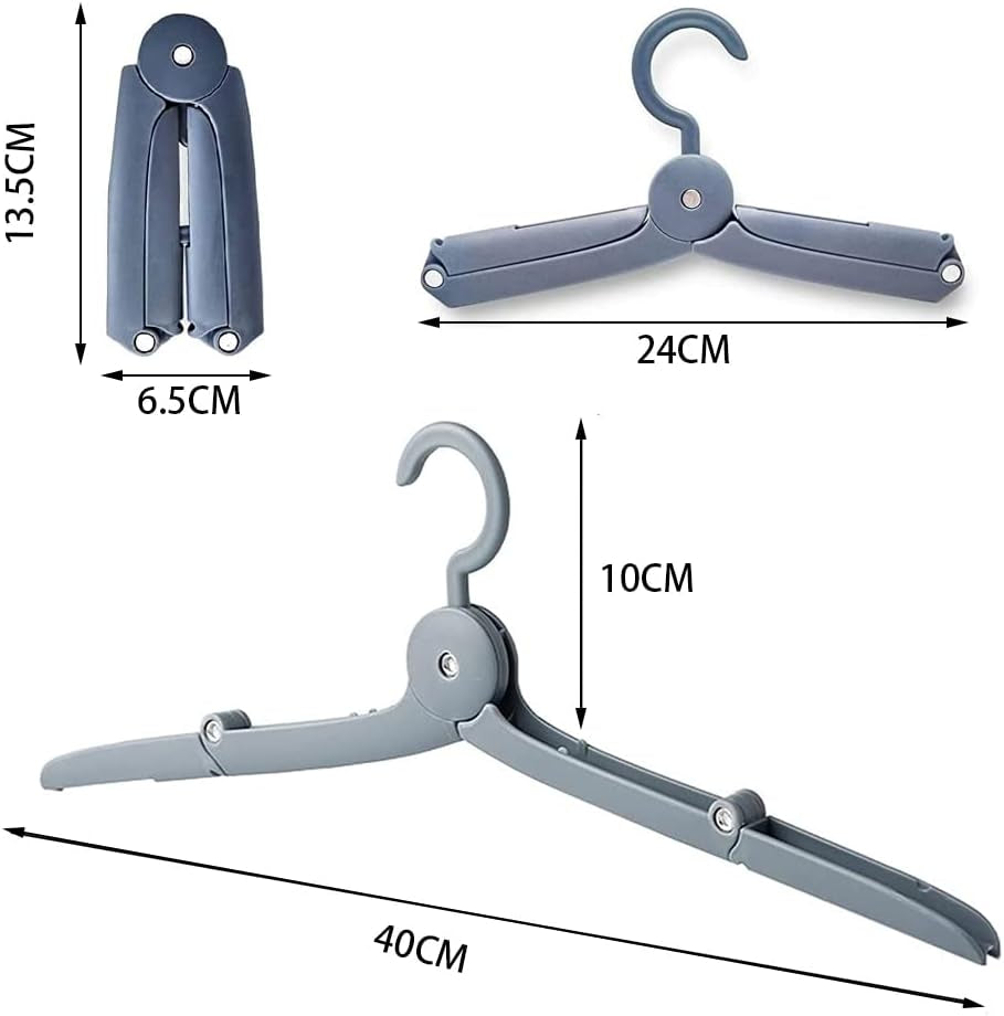 4Pcs Travel Hangers Portable Folding Clothes Hangers