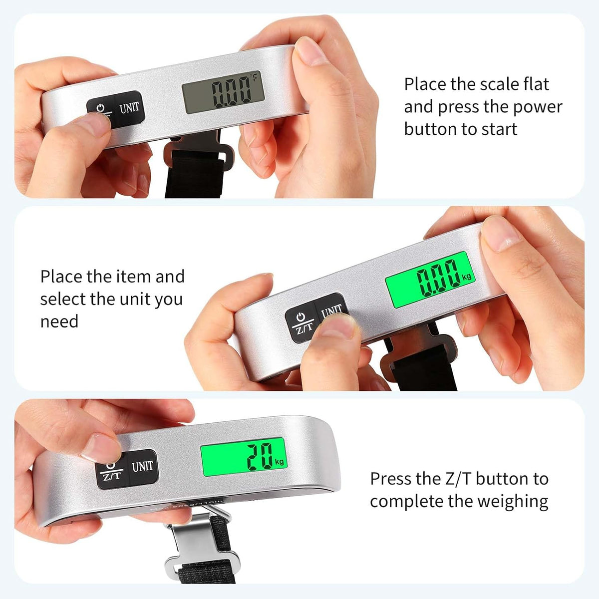 Luggage Scale, Digital Portable Luggage Weight Scale 110 Lb/ 50Kg