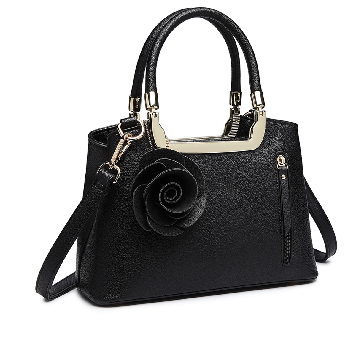 Kono Miss Lulu PU Leather Rose Hanging Ornament Handbag