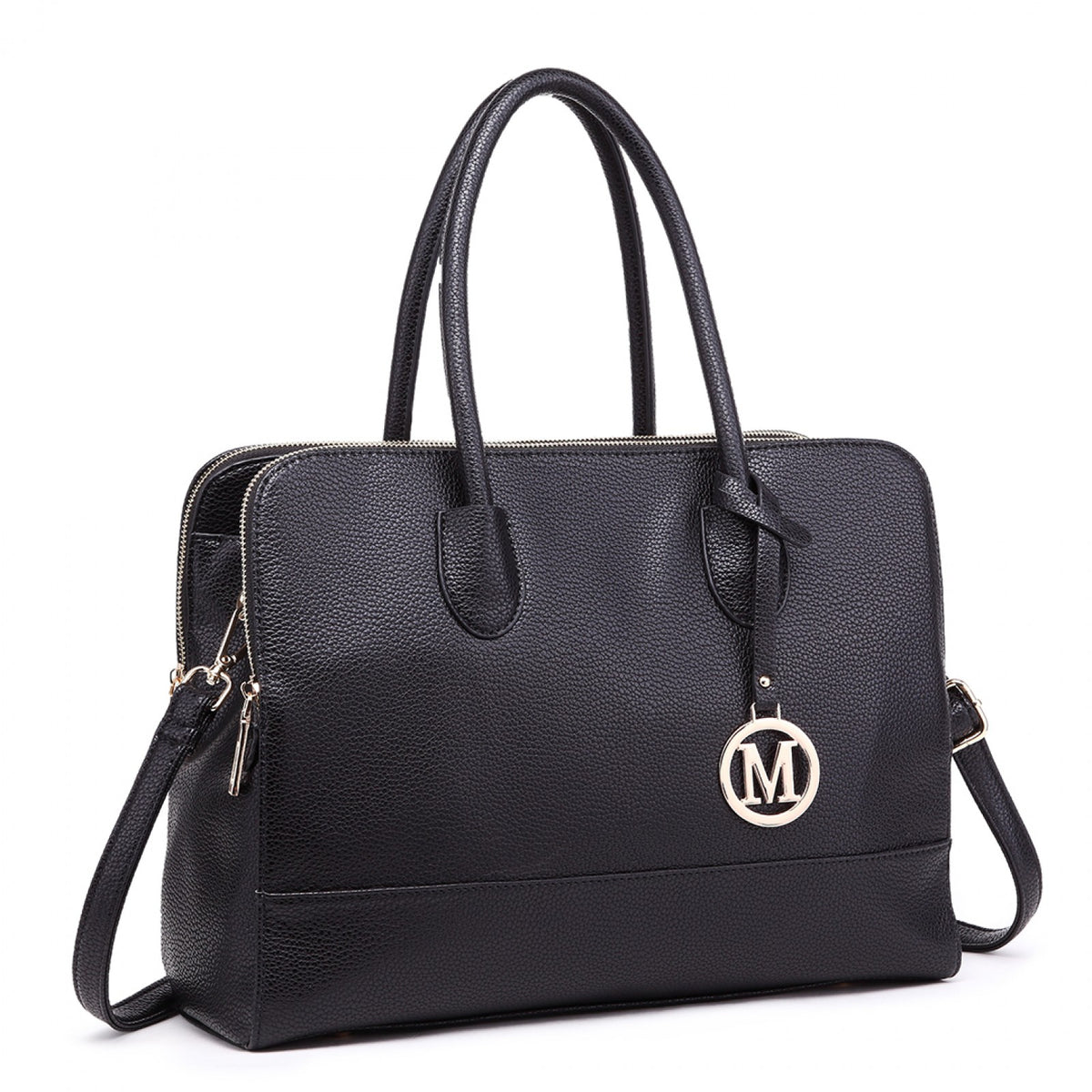 Kono Miss Lulu Textured PU Leather Medium Size Classic Tote Bag Shoulder Bag