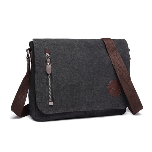 Kono RFID-Blocking Retro Style Canvas Cross Body Messenger Bag