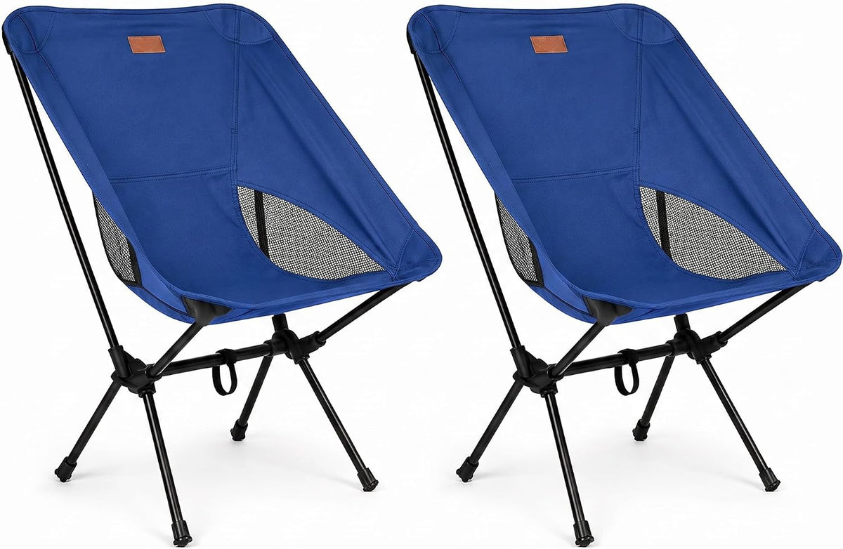 Folding Camping Chair, Pack of 1 - Compact & Lightweight Outdoor Chair for Adults, Comfortable Sitting, Ideal for Garden, Beach, Picnic, and Adventures (Red)
