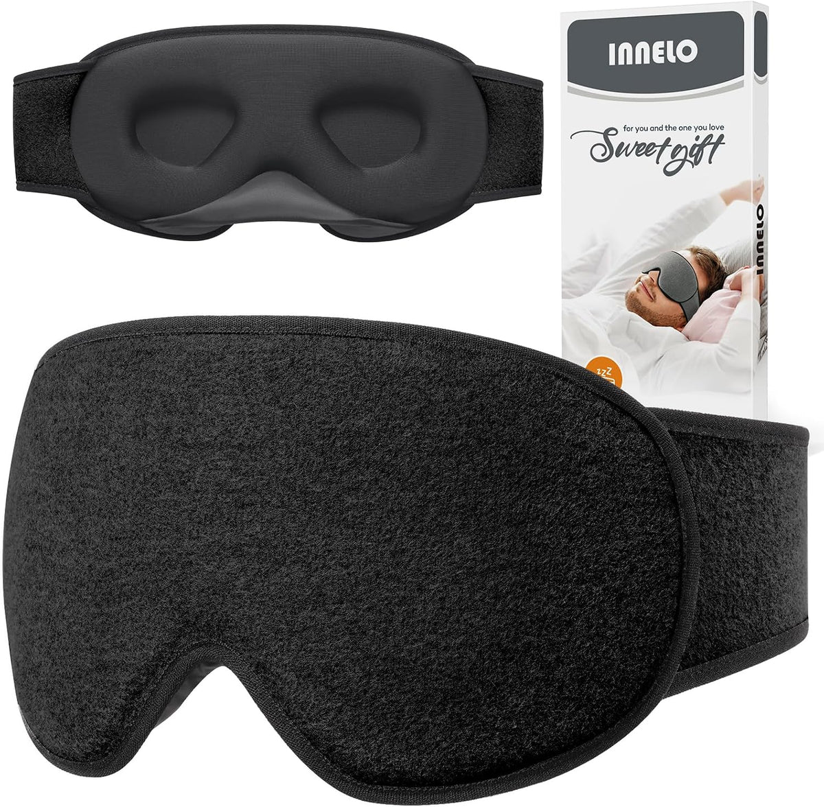 3D Blackout Sleep Eye Mask for Side Sleepers
