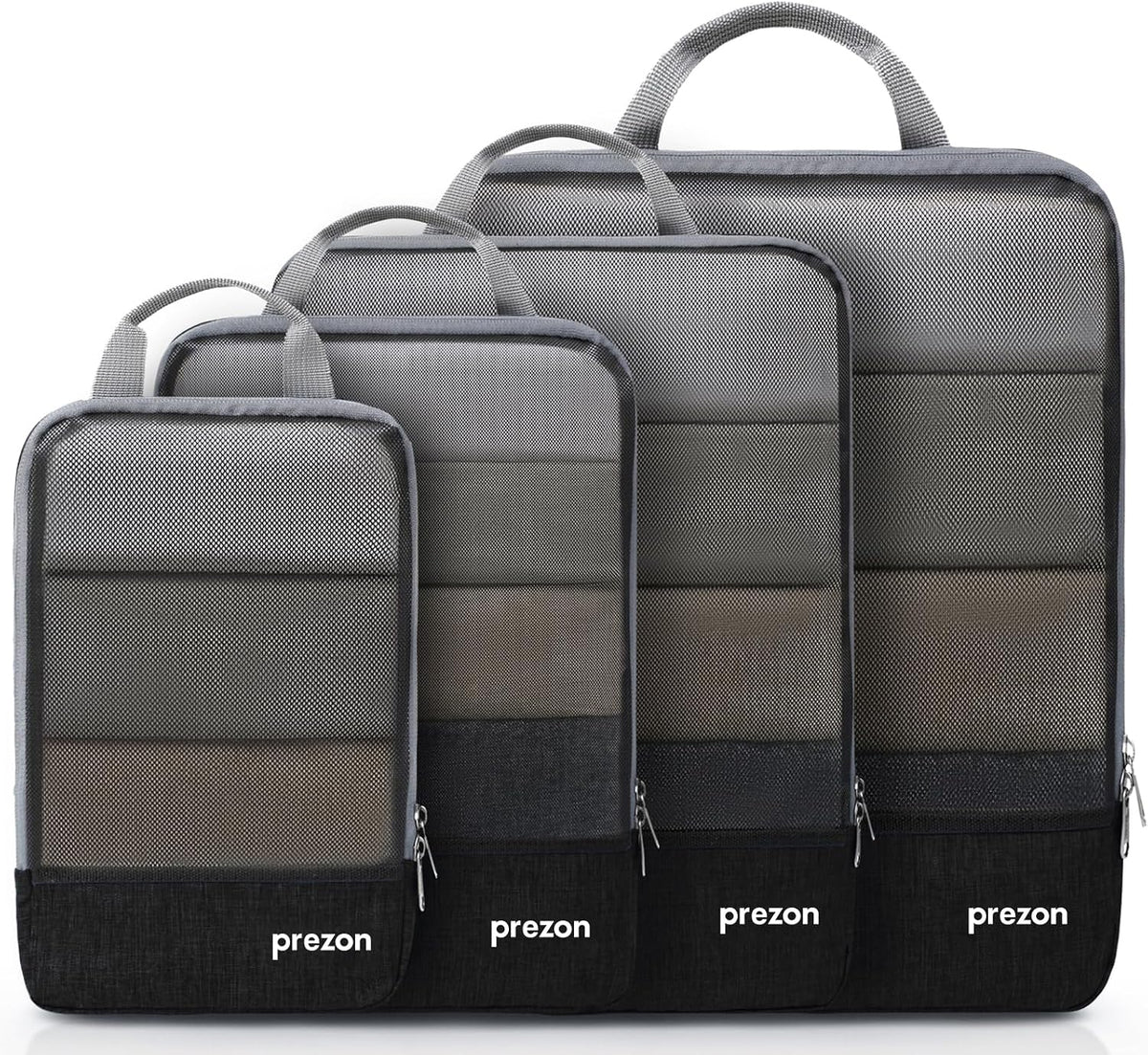 Compression Packing Cubes, Luggage Organiser Set, Extensible Suitcase Organiser, Packing Organisers for Suitcases, Packing Cubes for Travel or Home Storage