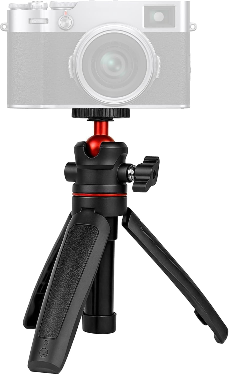 Mini Camera Tripod Selfie Stick Travel Tripod Compact Phone Holder, Black