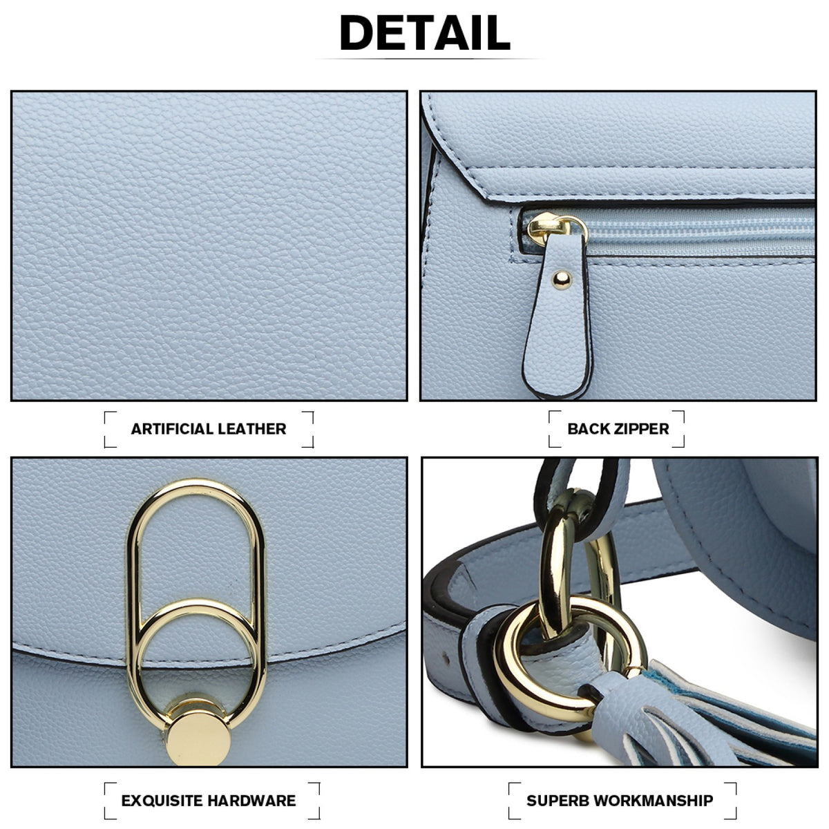 Miss Lulu Cross Body Saddle Bag