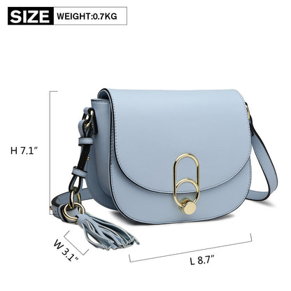 Miss Lulu Cross Body Saddle Bag