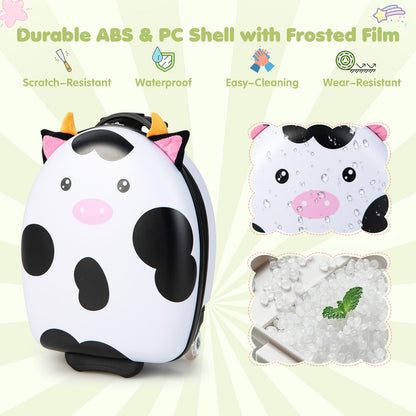 Kids Luggage with Light-Up Wheels and Telescopic Handle