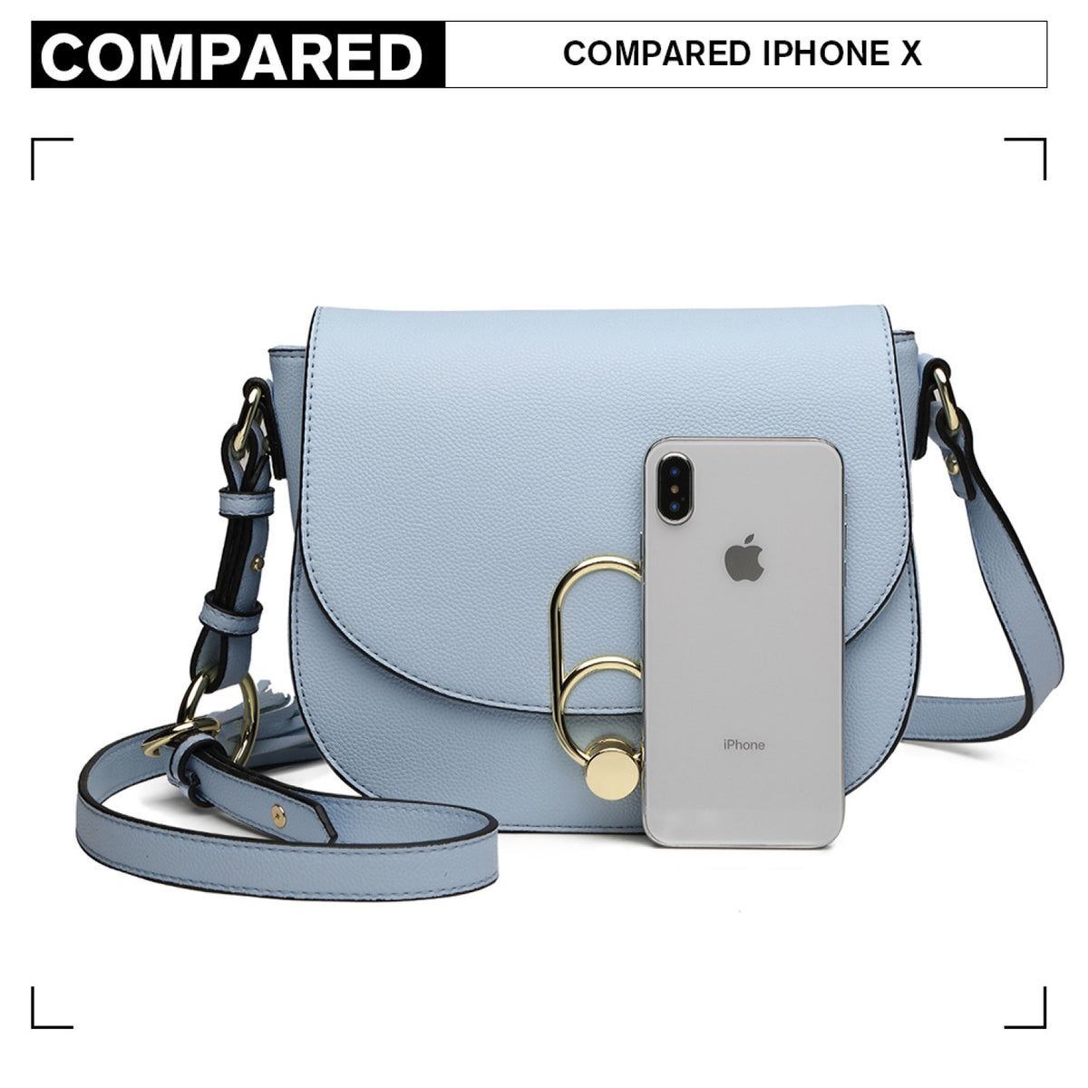 Miss Lulu Cross Body Saddle Bag