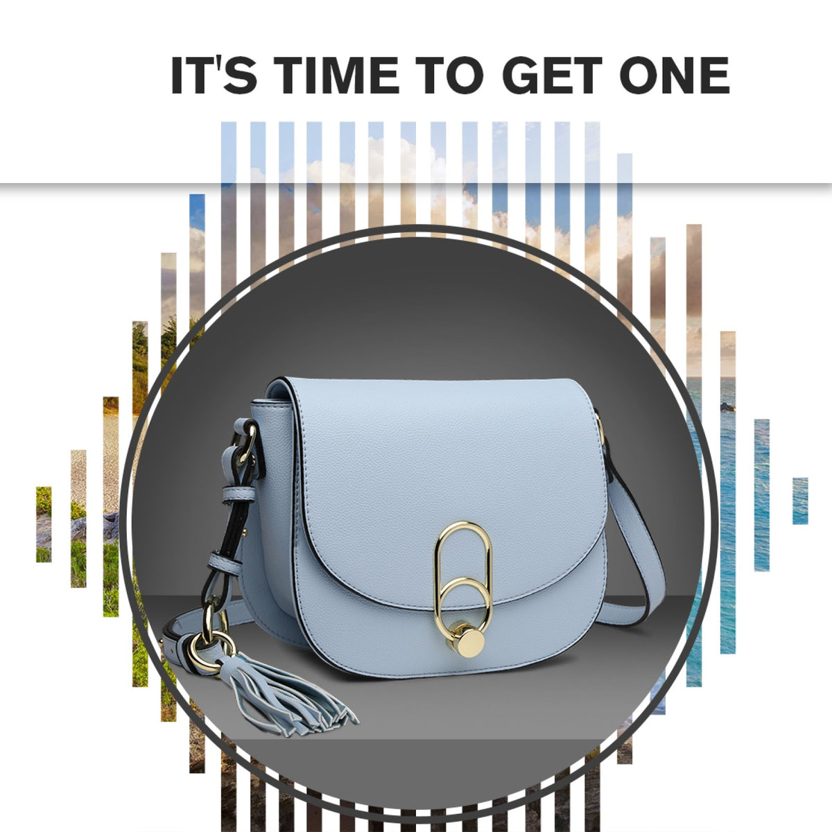 Miss Lulu Cross Body Saddle Bag