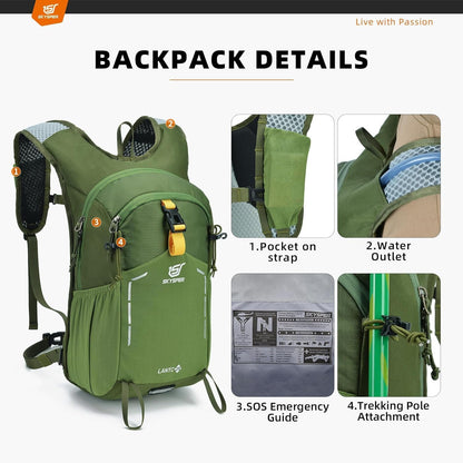 Small Hiking Backpack - 25L Travel Rucksack Lightweight Daypack