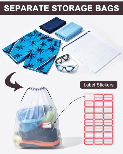 8 Pack Shoe Bags for Travel,30 * 40CM Clear Drawstring Shoe Bags