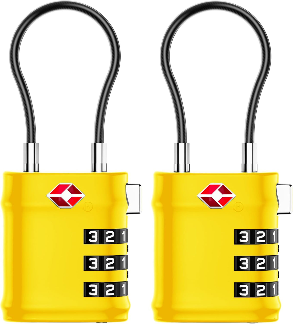 Suitcase Locks, Luggage Locks, TSA Approved Luggage Locks,Charcoal,2