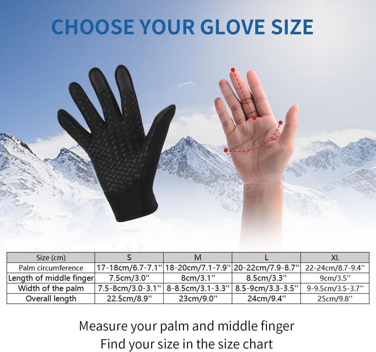 Winter Thermal Gloves for Cycling Bike Riding Driving Golf Netball Touchscreen Windproof Anti-Slip Warm Handwear Men Women Ladies Gloves for Outdoor Sport Daily Work Running Fishing Walking Climbing