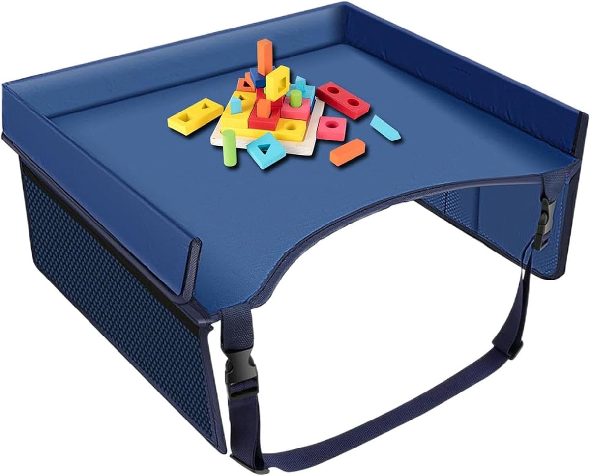 Folding Kids Lap Desk - Car Seat Travel Tray for Road Trip Activities