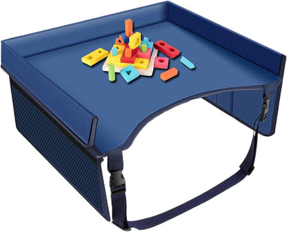 Folding Kids Lap Desk - Car Seat Travel Tray for Road Trip Activities