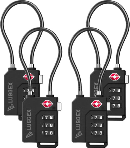Suitcase Locks, Luggage Locks, TSA Approved Luggage Locks,Charcoal,2