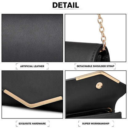 Miss Lulu Vegan Envelope Clutch Bag