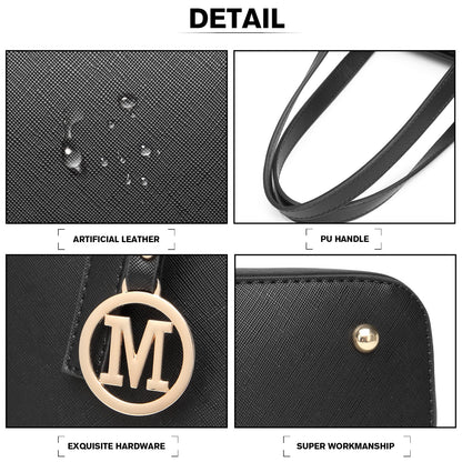 Miss Lulu Minimalist Tote Handbag Structured
